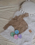 Musselin Hemd | Taupe