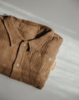 Musselin Hemd | Taupe