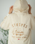 Vorbestellung | Kids | Oversize Hoodie | Stripes for good vibes